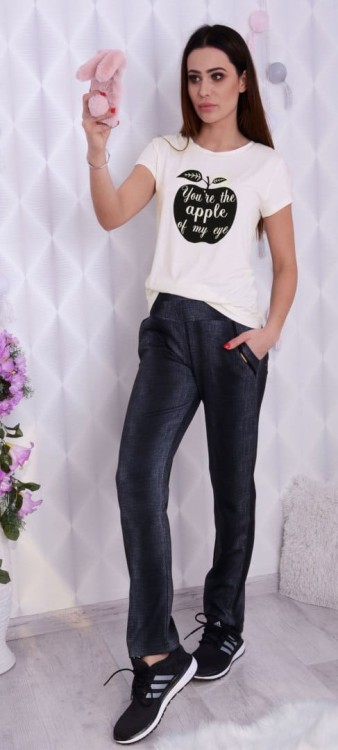 BIAŁA BLUZKA APPLE HIT JABŁKO P610