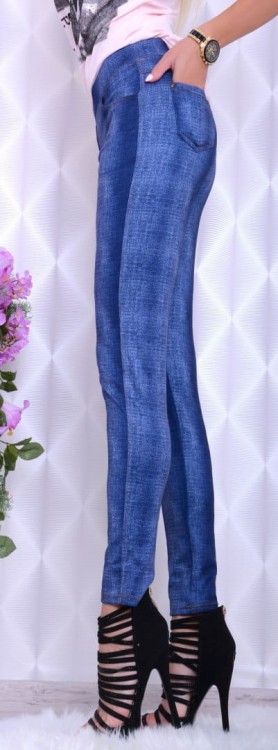 NOWOŚĆ legginsy jak spodnie jeansowe P412a
