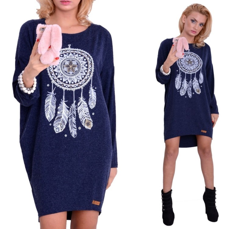 Nowość sukienka bombka z łapaczem snów P894