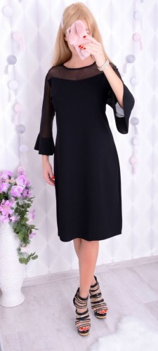 Sexy sukienka typu "mała czarna" Z TIULEM P236