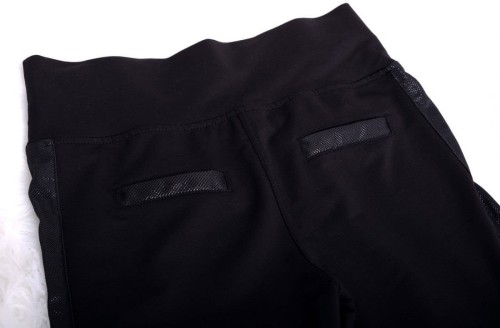 Spodnie z wysokim stanem i mieniącym się lampasem P323