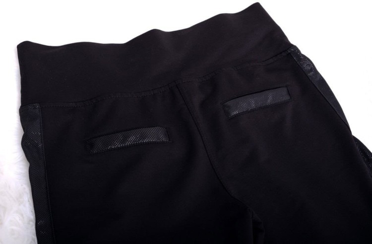 Spodnie z wysokim stanem i mieniącym się lampasem P323