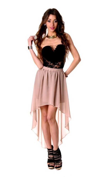 Asymetryczna spódnica pastele tiul P115