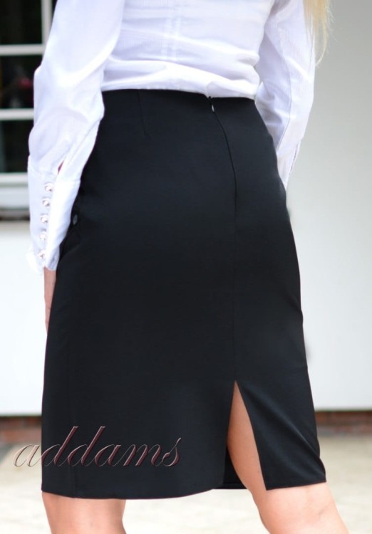 Spódnica midi z podszewką do biura elegant P122