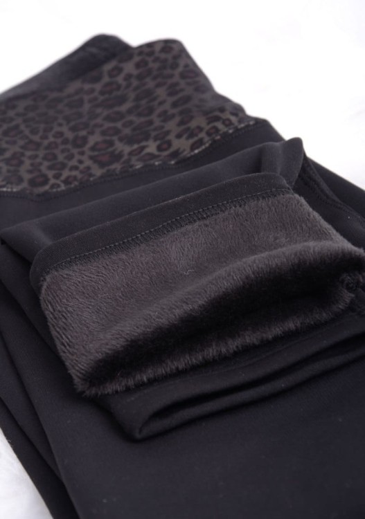 NOWOŚĆ! Ocieplane misiem futerkiem legginsy z wyszczuplającym pasem P402