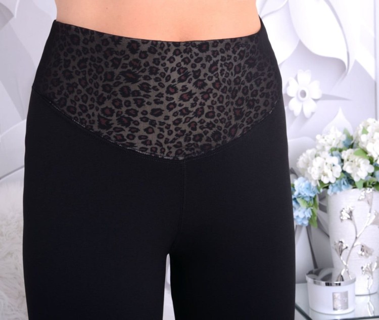 NOWOŚĆ! Ocieplane misiem futerkiem legginsy z wyszczuplającym pasem P402