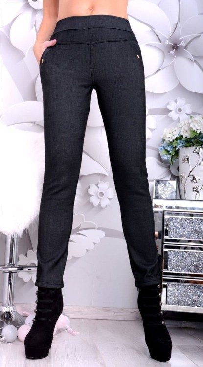 NOWOŚĆ LEGGINSY JAK SPODNIE JEANSOWE P409AA
