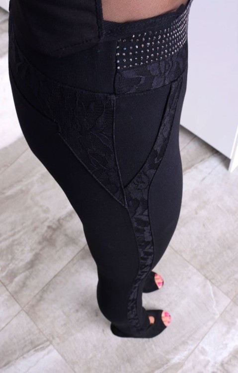NOWOŚĆ Sexy rurki z koronką i dżecikami P376A