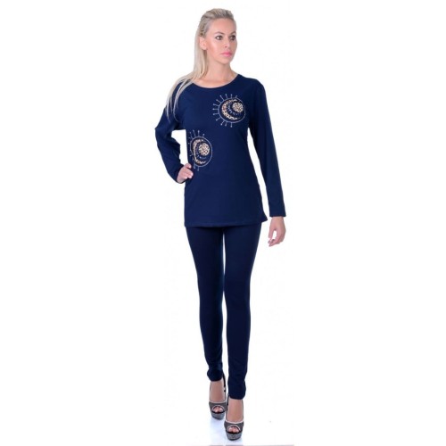 KLASYCZNE SPODNIE ZE STRECZEM LITERKA "Z" P364