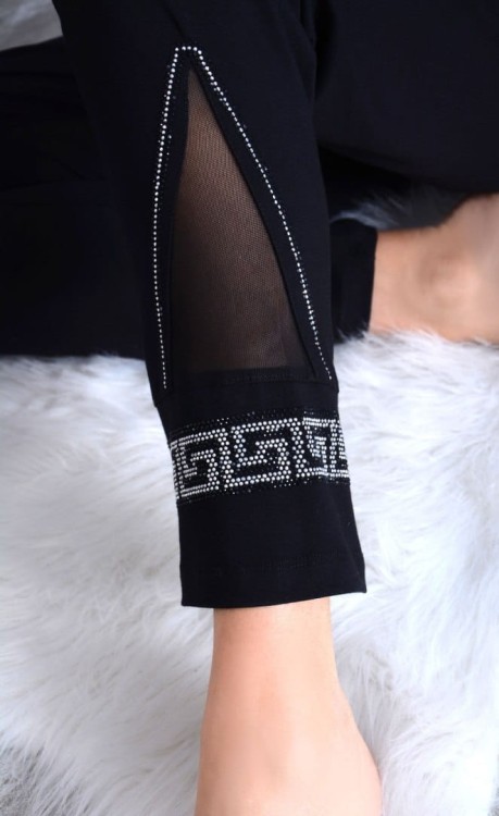 Glamour dres kobiecy z ozdobami w stylu Versa P723V