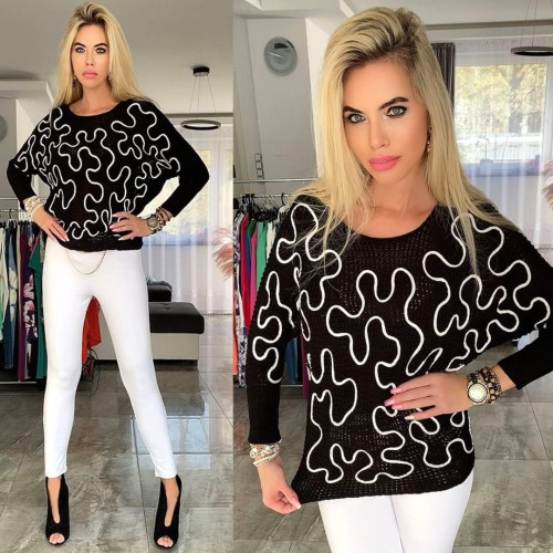 Sweterek nietoperz P651CZ