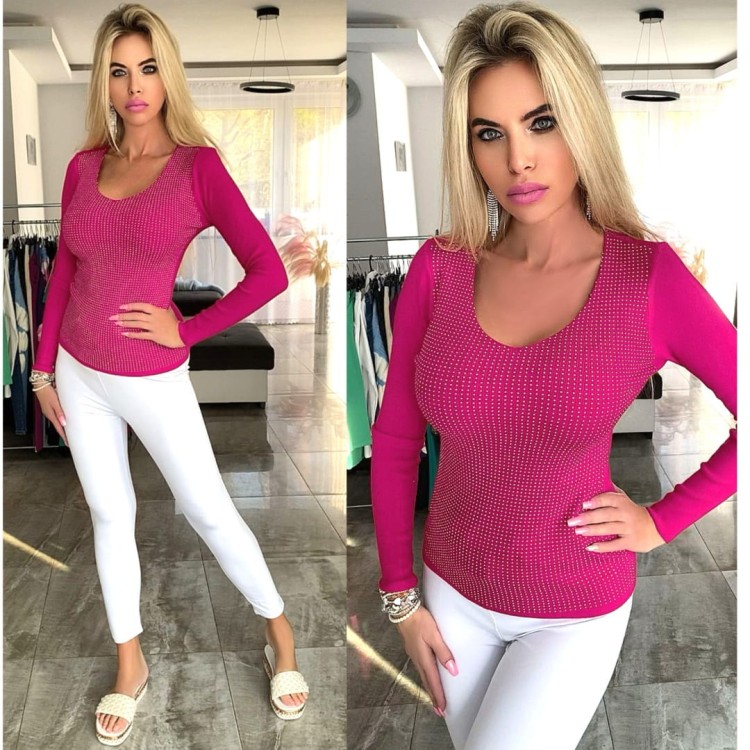 Bluzka w cyrkonie FB148
