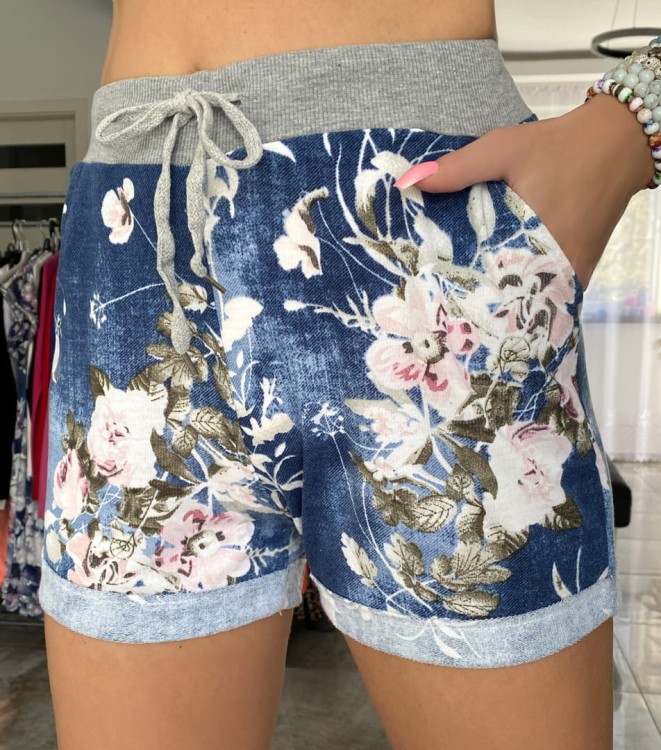 Szorty w kwiatki FB32