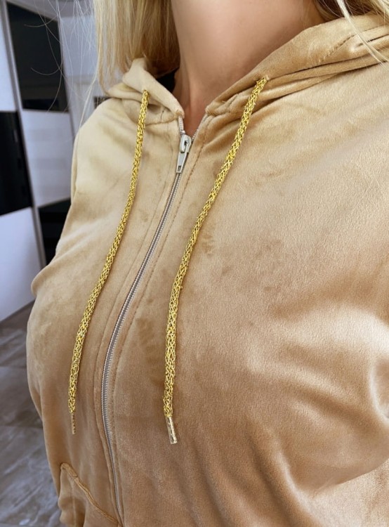 Welurowy dres damski DUŻY FB35A