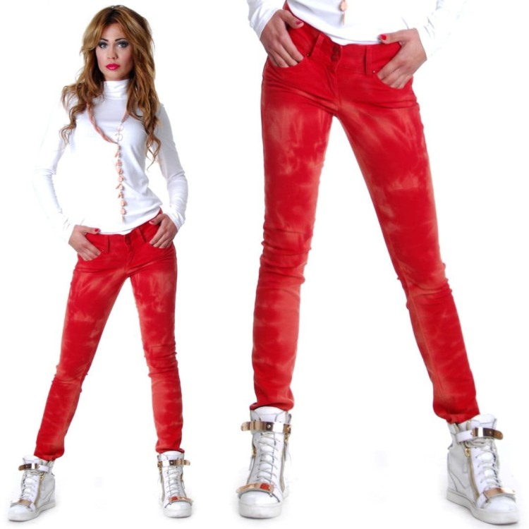 JEANSY MARKI ONLY rurki dekatyzowane P318