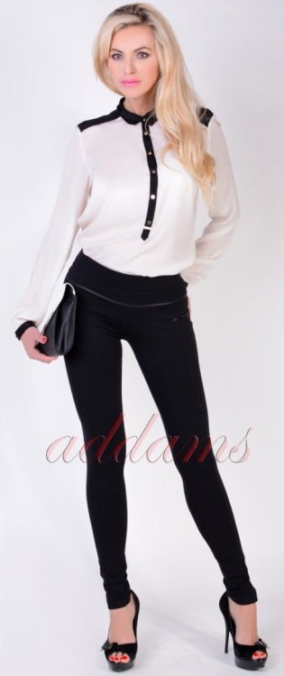 Eleganckie spodnie z dżetami P337