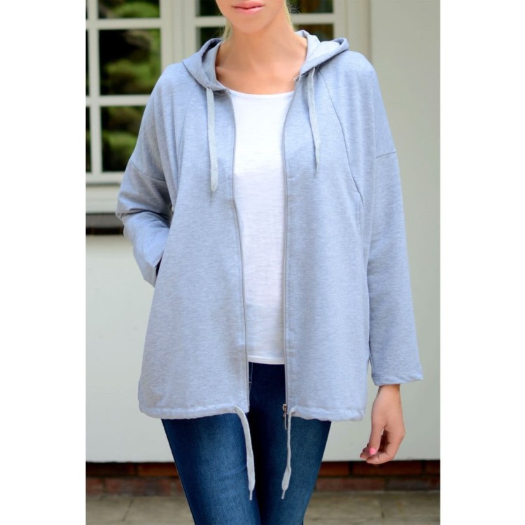 Rozpinana bluza na solidny suwak z kapturem P716