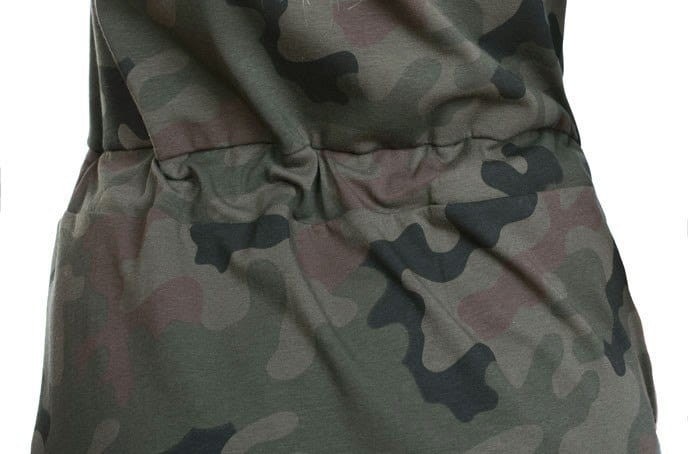 SUKIENKA DRESOWA WIĄZANA KHAKI MORO P840