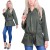 STYLOWA BLUZA ROZPINANA Z KIESZENIAMI I TROCZKAMI P722