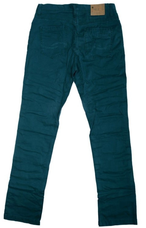 MĘSKIE SPODNIE JEANSY CIEMNE ZIELONE TOM TOMPSON P399