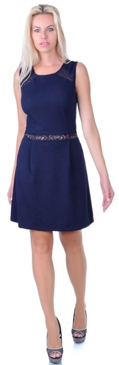 SEXY ELEGANCKA SUKIENKA NAF NAF Z MODNĄ KORONKĄ P844