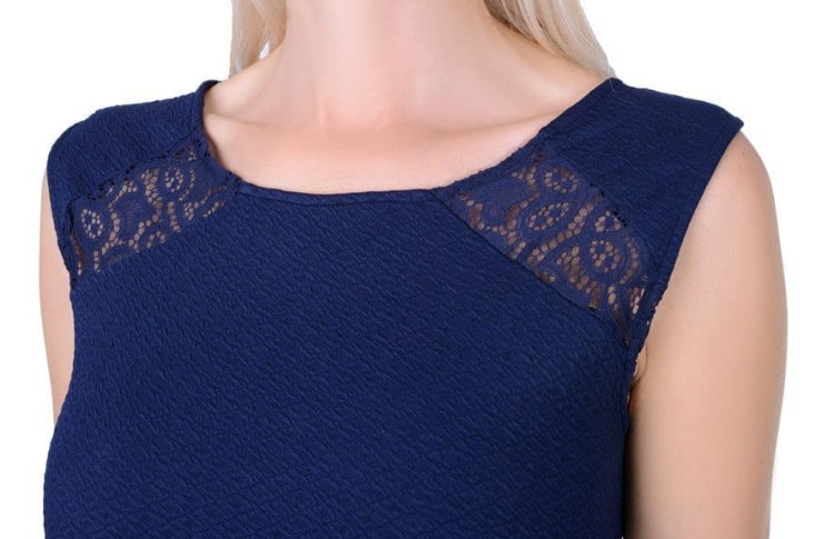 SEXY ELEGANCKA SUKIENKA NAF NAF Z MODNĄ KORONKĄ P844