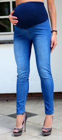 Modne jeansy bawełniane ciążowe P344