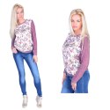 Modny sweterek bluzka floral motyw P660