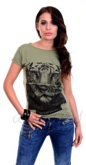Piękna bluzka z motywem tygrysa P682