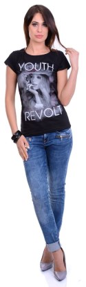 Stylowa bluzka -twarz kobiety REVOLT P683
