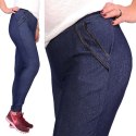 Elastyczne legginsy jeansowe P409