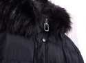 NOWOŚĆ! Modna zimowa kurtka pikowana z kapturem MIŚ P728
