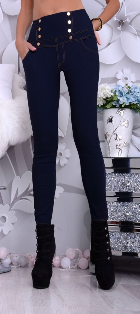 NOWOŚĆ Spodnie z wyszczuplającym pasem JEANS P305C NOWOŚĆ Spodnie z wyszczuplającym pasem JEANS P305C