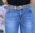 NOWOŚĆ Stylowe jeansy z kieszeniami piękny dżins P375MS