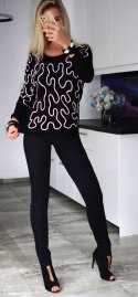 NOWOŚĆ! Stylowy sweterek w modne wzory P651CZ
