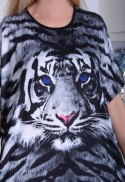 NOWOŚĆ! Unikatowa tunika w modnym nadrukiem tygrysa P626T