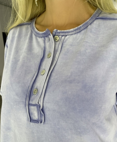 Bawełniana BLUZKA jak JEANS DEKATYZOWANA FB61 Bawełniana BLUZKA jak JEANS DEKATYZOWANA FB61
