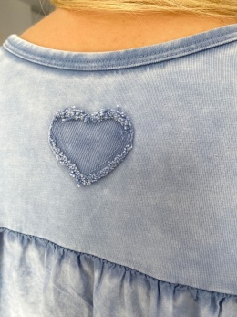 Bawełniana BLUZKA jak JEANS DEKATYZOWANA FB61