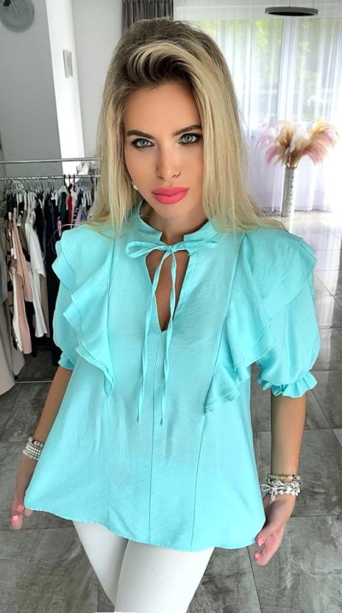 Włoska bluzka jak z lnu FB65 Włoska bluzka jak z lnu FB65